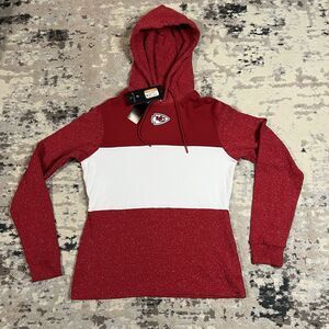 KC CHIEFS Antigua NFL Pullover Wicket Pullover Hoodie Women's Sz M New NWT